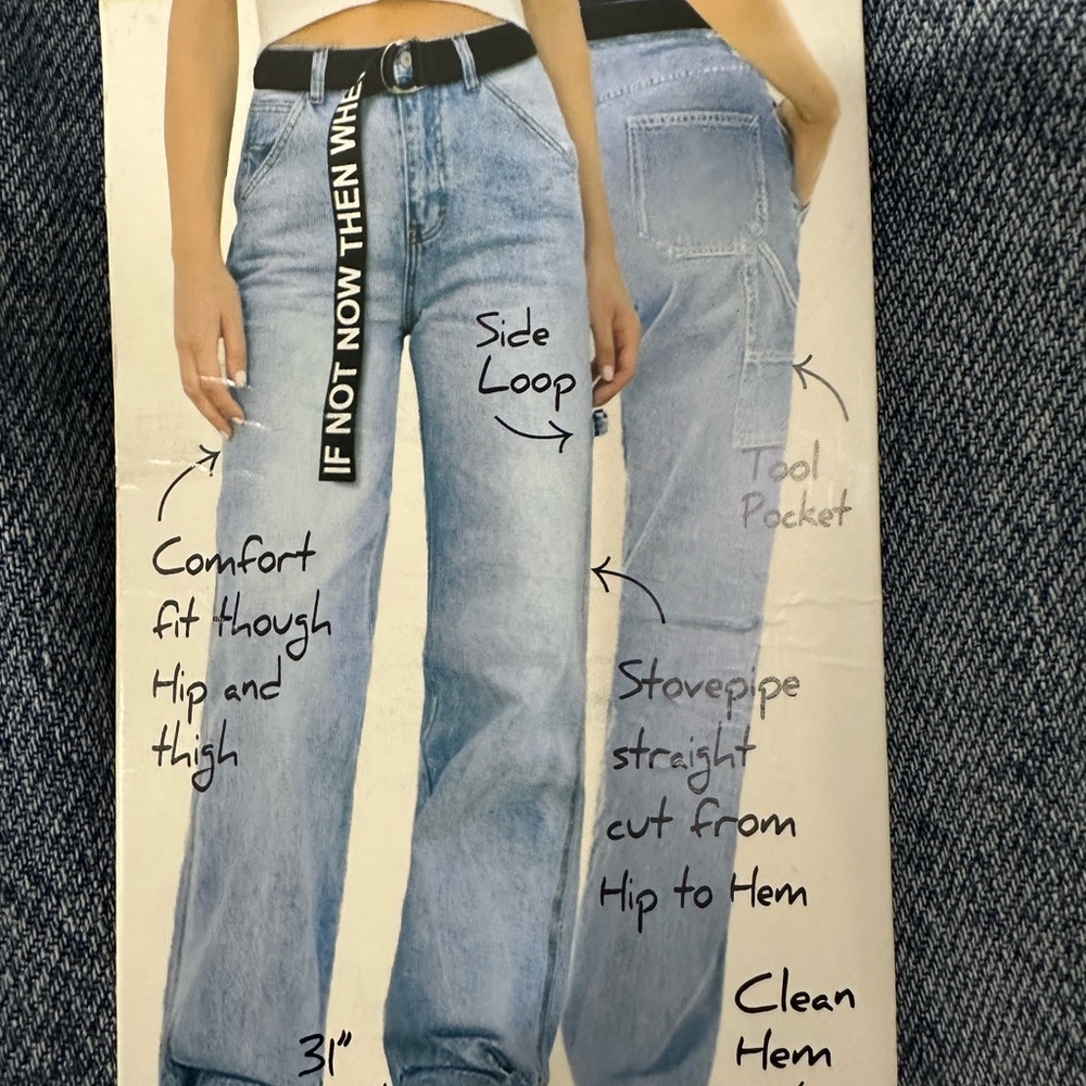 🆕S.O.N.G. Carpenter Boyfriend Jeans